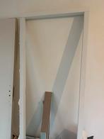 Deur met kozijn 201,5x90, Doe-het-zelf en Verbouw, Kozijnen en Schuifpuien, Deurkozijn, Zo goed als nieuw, 150 tot 225 cm, Hout