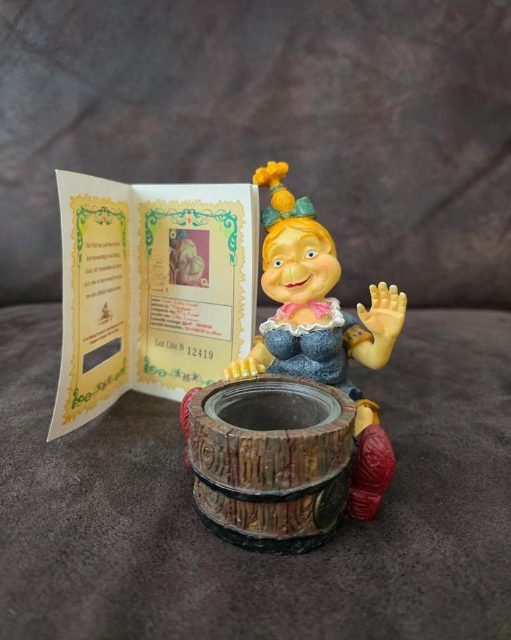 Efteling Laaf “Lot Lite” – Waxinelichthouder Laaf + Paspoort, Verzamelen, Beelden en Beeldjes, Zo goed als nieuw, Laaf, Ophalen of Verzenden