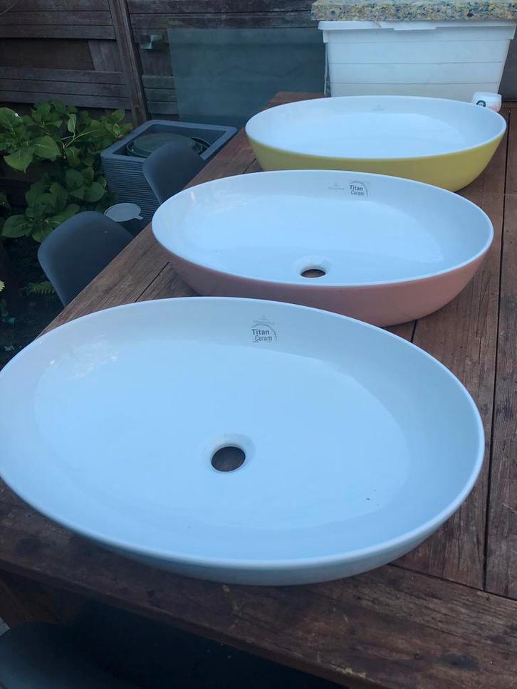 Villeroy & Boch Artis opzetwastafel – diverse kleuren, Huis en Inrichting, Badkamer | Badkamermeubels, Nieuw, Wasbak of Wastafel