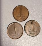 3 Juliana muntjes van 1 cent uit 1954, 1971 en 1972, Ophalen of Verzenden