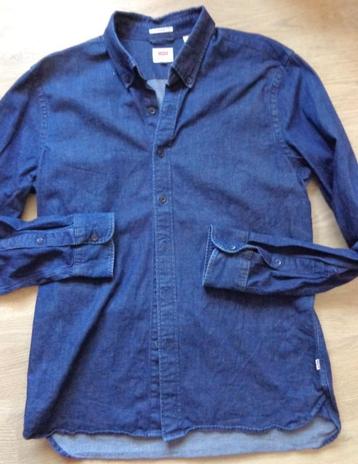 LEVIS blauw stretch overhemd maat M beschikbaar voor biedingen