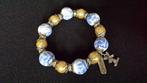ARMBAND met Delfts Blauwe KRALEN <> SOUVENIR Holland, Sieraden, Tassen en Uiterlijk, Armbanden, Ophalen of Verzenden, Zo goed als nieuw