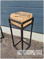 Zuil / plantenzuil stalen kubus frame met SPOORBIELS!, Info@hout-art.nl, Nieuw, Ophalen of Verzenden, Hoeves 3 in Schijndel