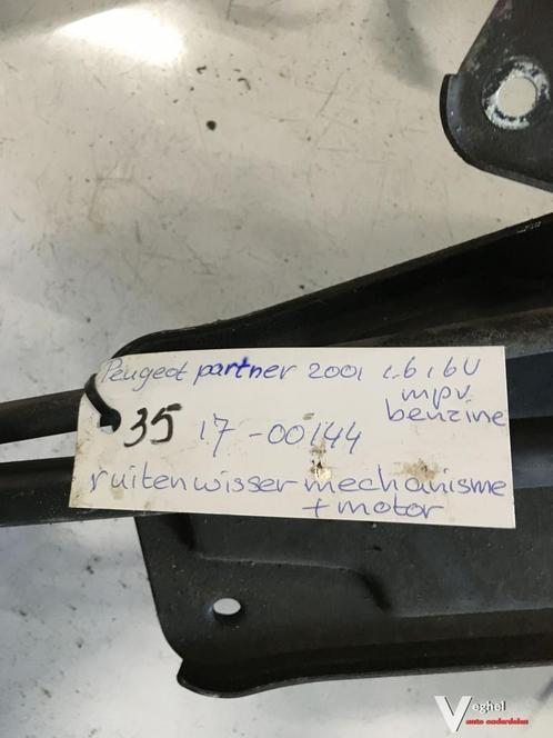 Peugeot Partner 2001  Ruitenwissermechaniek + Motor Voor, Auto-onderdelen, Ruiten en Toebehoren, Gebruikt, Ophalen of Verzenden