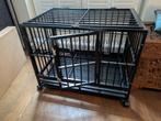 heavy duty hondenbench L zwart  92x62x75 cm inklapbaar, Ophalen, Gebruikt