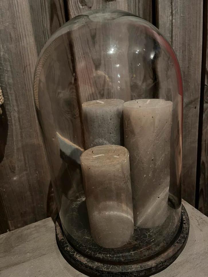 Grote Stolp Grey finish, Huis en Inrichting, Woonaccessoires | Kandelaars en Kaarsen, Nieuw, Kandelaar, 25 tot 50 cm, Overige materialen