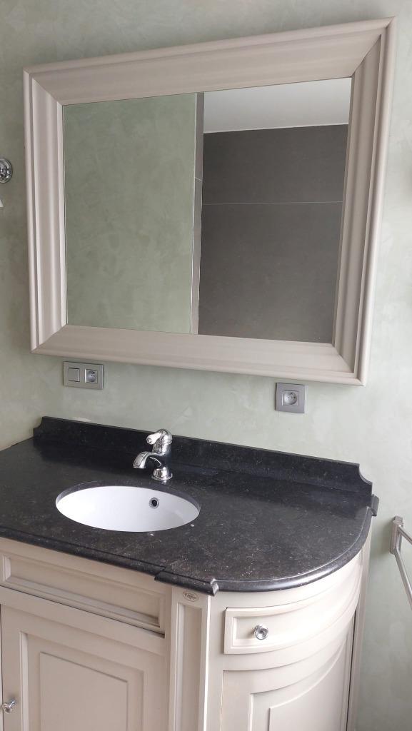 Luxe Badkamer Meubel met Spiegel - Cottage, Huis en Inrichting, Badkamer | Badkamermeubels, Gebruikt, Wasbak of Wastafel, Minder dan 100 cm