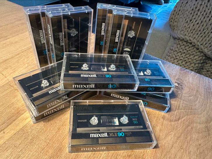 10 stuks Maxell XLII 90 cassettebandjes, Cd's en Dvd's, Cassettebandjes, Gebruikt, Origineel, Overige genres, 2 t/m 25 bandjes