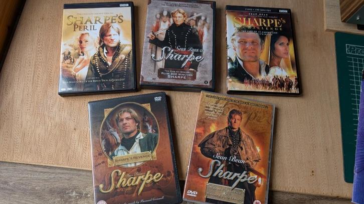 de SHARPE collectie  met  SEAN BEAN   8 films in  nieuwstaat, Cd's en Dvd's, Dvd's | Tv en Series, Zo goed als nieuw, Actie en Avontuur