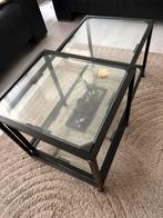 Glazen salontafel, Huis en Inrichting, Tafels | Salontafels, Ophalen, 100 tot 150 cm, 50 tot 100 cm, Zo goed als nieuw