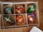 doos 48 bestaat uit 6 oude glazen kerstballen, Ophalen of Verzenden, Gebruikt