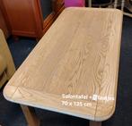 Salontafel, zwaar,  licht blank eiken, Huis en Inrichting, Tafels | Salontafels, Ophalen, 100 tot 150 cm, 50 tot 100 cm, Zo goed als nieuw