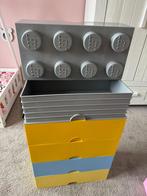Lego Opbergboxen Set - Groot & Klein + Hoofden, Kinderen en Baby's, Kinderkamer | Commodes en Kasten, Gebruikt, Minder dan 50 cm