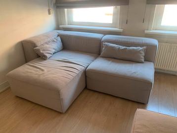 Bank hocker Modulaire Sofa met Chaise Longue