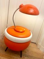 Oranje vintage jaren 70 Massive bureaulamp, Bauhaus stij, Ophalen, Gebruikt, Bauhaus, Metaal
