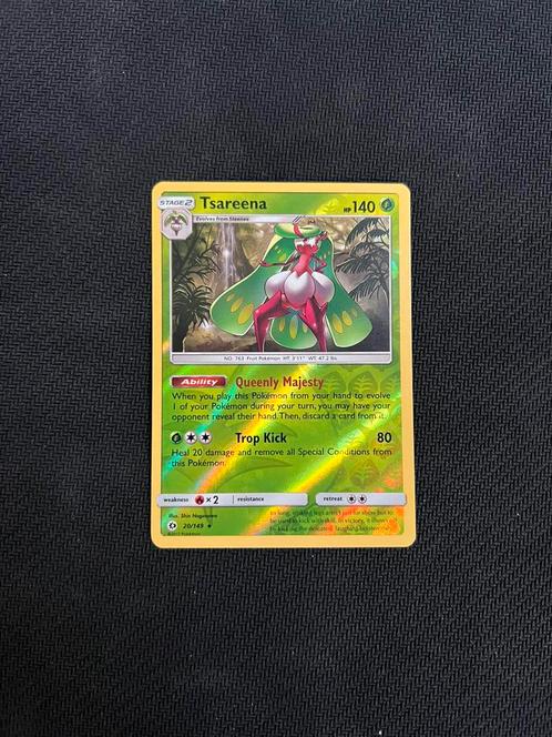 Tsareena #20 Reverse Holo, Hobby en Vrije tijd, Verzamelkaartspellen | Pokémon, Zo goed als nieuw, Losse kaart, Foil, Ophalen of Verzenden