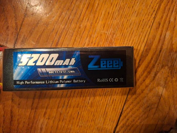 2x Zeee 5200mAh 3S 11.1V LiPo Accu Nieuw, Hobby en Vrije tijd, Modelbouw | Radiografisch | Auto's, Nieuw, Ophalen of Verzenden