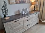 Betonlook dressoir, Ophalen, Gebruikt, 150 tot 200 cm, 25 tot 50 cm