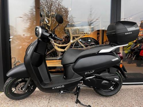 Kymco Filly 50 | Euro 5 4T | Mat Zwart | Met Koffer/Drager, Fietsen en Brommers, Scooters | Kymco, Nieuw, Overige modellen, Benzine