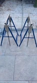 Stevige metalen schragen - Gebruikt, Doe-het-zelf en Verbouw, Ophalen, Gebruikt, Overige typen, Minder dan 2 meter