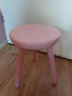 Roze houten krukje, Huis en Inrichting, Krukjes, Ophalen, Gebruikt, Hout