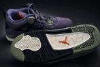 Paarse Jordan 4 - Gedragen, Ophalen, Gedragen, Overige kleuren, Sneakers of Gympen