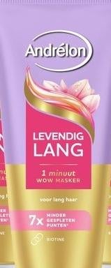 Andrélon Levendig Lang 1 minuut masker, Ophalen of Verzenden, Nieuw, Haarverzorger of -hersteller