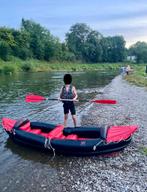 Opblaasbare 2-persoons kajak met peddel, Watersport en Boten, Ophalen, Kajak, Twee personen, Zo goed als nieuw