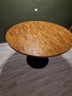 Mooie ronde houten eettafel - 110cm, Ophalen, Rond, Modern, Vier personen