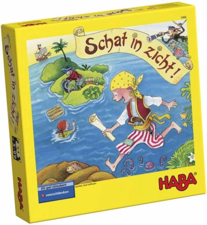 Schat in zicht , HABA zgan en vele andere spellen, Hobby en Vrije tijd, Gezelschapsspellen | Bordspellen, Zo goed als nieuw, Ophalen of Verzenden