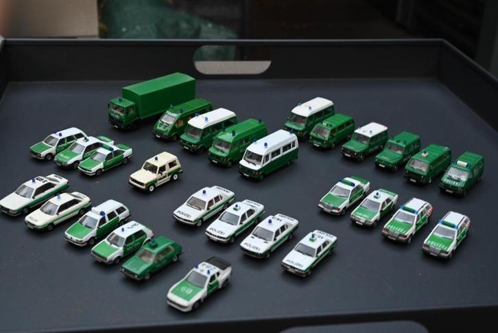 Set modelauto's 1:87 Polizei (Herpa / Wiking), Hobby en Vrije tijd, Modelauto's | 1:87, Gebruikt, Auto, Herpa, Ophalen of Verzenden