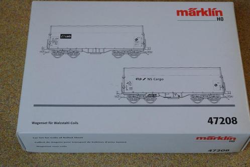 Märklin 47208 Set 2 Colliwagons NS Cargo, Hobby en Vrije tijd, Modeltreinen | H0, Zo goed als nieuw, Wagon, Wisselstroom, Märklin
