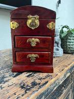 Chinees sieraden kastje kistje box chinese aziatische kastje, Ophalen of Verzenden