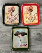 3 verschillende coca cola dienbladen, Ophalen of Verzenden, Gebruikt, Overig