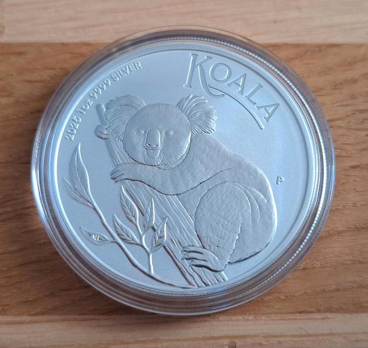 1 oz Perth Mint Koala 2025 zilveren munt, Postzegels en Munten, Edelmetalen en Baren, Zilver, Verzenden