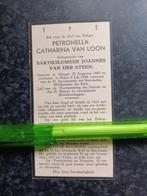 Bidprentje Chaam Reijen Petronella van Loon 1869 1938, Ophalen, Bidprentje