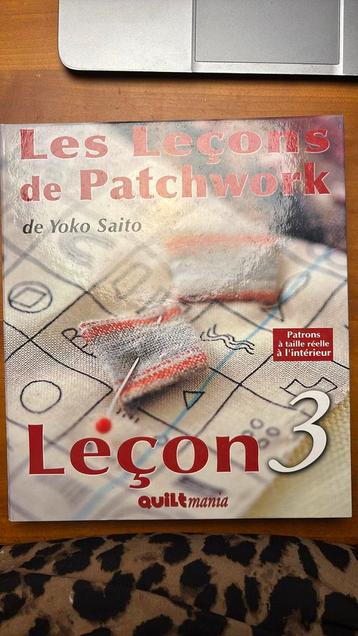 Les leçons de Patchwork, leçon 3 - Yoko Saito beschikbaar voor biedingen