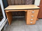 Stevig bureau met 4 lades – 120x60 cm, Ophalen, Zo goed als nieuw, Bureau