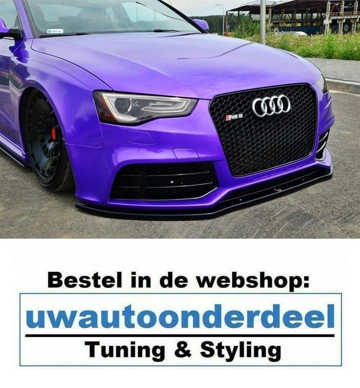 Maxton Design Spoiler Voorspoiler Lip Splitter Voor Audi RS5, Auto diversen, Tuning en Styling, Verzenden