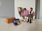 Schleich IJslander paard met verzorger en accessoires, Verzenden, Zo goed als nieuw