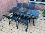 Tuinset met 5 stoelen (MOET WEG), Tuin en Terras, Tuinsets en Loungesets, Ophalen, Gebruikt