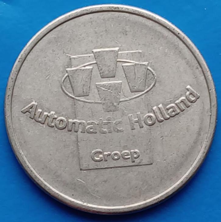 Penning Automatic Holland Koffiepenning CuNi, Postzegels en Munten, Penningen en Medailles, Overige materialen, Nederland, Verzenden