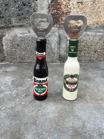 Set van 2 vintage Brand Bier flessenopeners beschikbaar voor biedingen