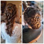 Bruids opsteekkapsels en make-up voor bruiloften en feestjes, Komt aan huis, Hairextensions