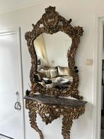 Brocant spiegel, Antiek en Kunst, Antiek | Spiegels, Minder dan 100 cm, Rechthoekig, Ophalen