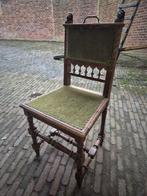 Vintage houten Stoel met Leeuwenkoppen, Antiek en Kunst, Antiek | Meubels | Stoelen en Banken, Ophalen of Verzenden