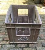 Vintage Bierkrat  John Martin, Ophalen, Gebruikt, Overige typen, Overige merken