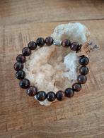 Natuurkralen armband met Tijgeroog Rood 10mm, Overige materialen, Met edelsteen, Nieuw, Ophalen of Verzenden