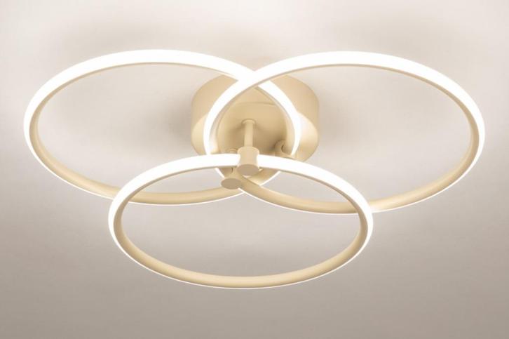 plafondlamp led 50cm beige tafel keuken hoekbank bed lamp, Huis en Inrichting, Lampen | Plafondlampen, Nieuw, Ophalen of Verzenden