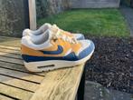 Nike air max 1 ID Sand Navy, Ophalen of Verzenden, Zo goed als nieuw, Blauw, Sneakers of Gympen